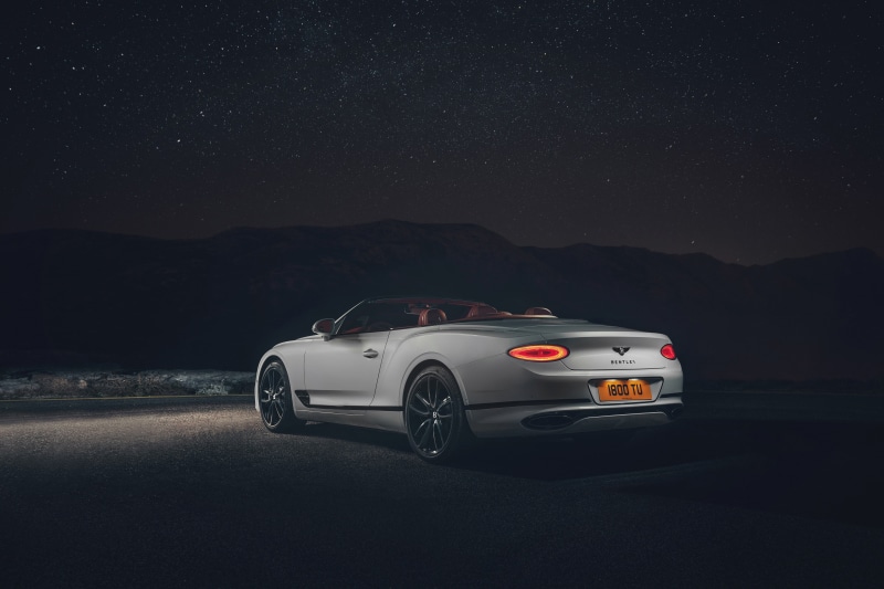 Continental GT, Convertible, 4K, Bentley, 2019, night, rear view