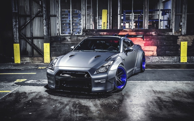 Nissan GTR, 720P, liberty, gray, walk, front, gtr, coupe, view, nissan