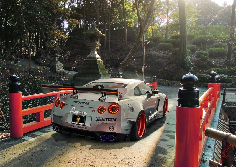 Car, Japan, Silver, GTR, 1080P, Nissan, R35, Rear, Walk, Sport, Liberty
