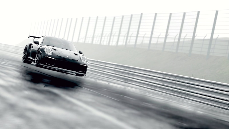 porsche, travel, racecar, land vehicle, copy space, nature, fog, mode of transportation, transportation, auto racing, sports car, on the move, outdoors