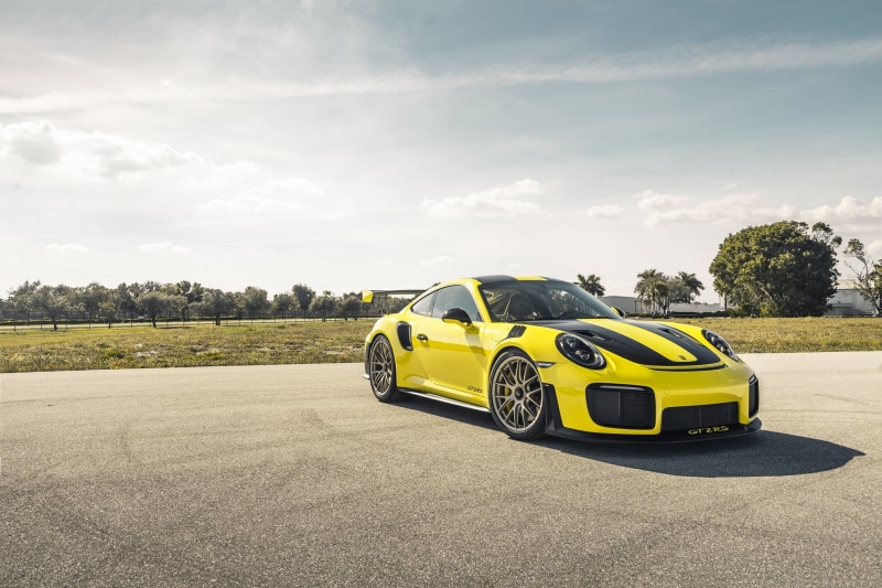 Sport Car, Porsche 911, Porsche, Vehicle, 1080P, Car, Porsche 911 GT2 RS, Porsche 911 GT2, Yellow Car
