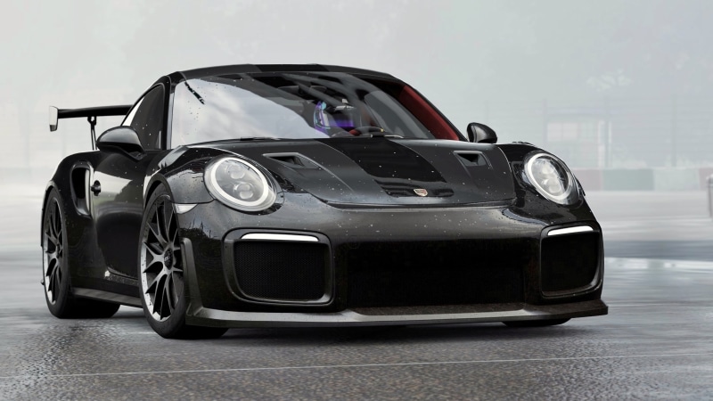 porsche 911 gt2 rs, sports car, race, black, porsche, porsche 911, 4K