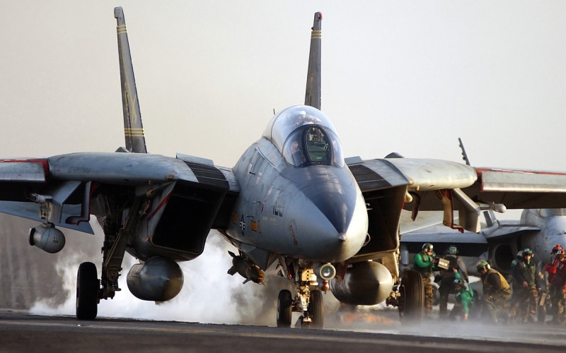 army, military aircraft, cockpit, digital, fighter plane, military airplane, transportation, Grumman F-14 Tomcat, airplane, no people, military, plane