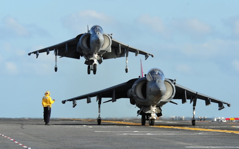 AV-8B Harrier II, military aircraft, 1080P, aircraft