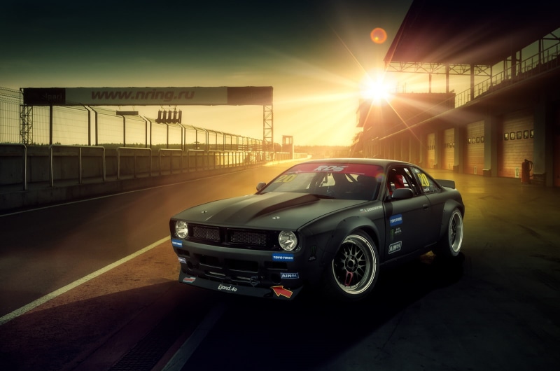 vehicle, Rocket Bunny, Toyo Tires, 720P, Nissan, race cars, Nissan Silvia S14, Nissan S14, sunset, car, Monster Energy, Rocket Bunny Boss