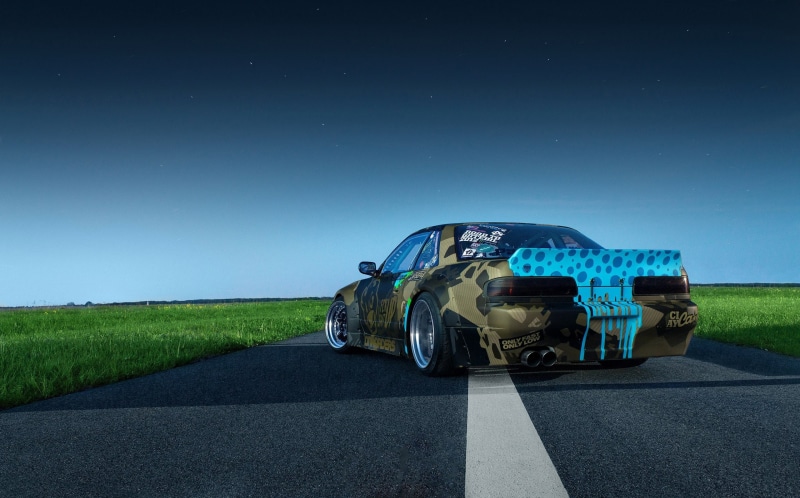 Silvia S13, photography, stars, games, Work Wheels, Nissan S13, hd, nissan silvia, japanese, cars, n, art, Norway, EVENING, s, jdm, 2560x1595 px, Nissan Silvia S13