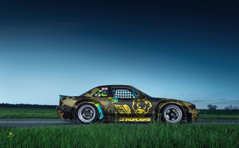 Silvia S13, Nissan S13, JDM, Nissan Silvia, Stance, 2K, Evening, JDM Lifestyle, stars, photography, Japanese Cars, Work Wheels, Airport, s13, Norway, Planes