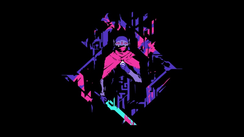digital art, 4K, sword, video games, Hyper Light Drifter
