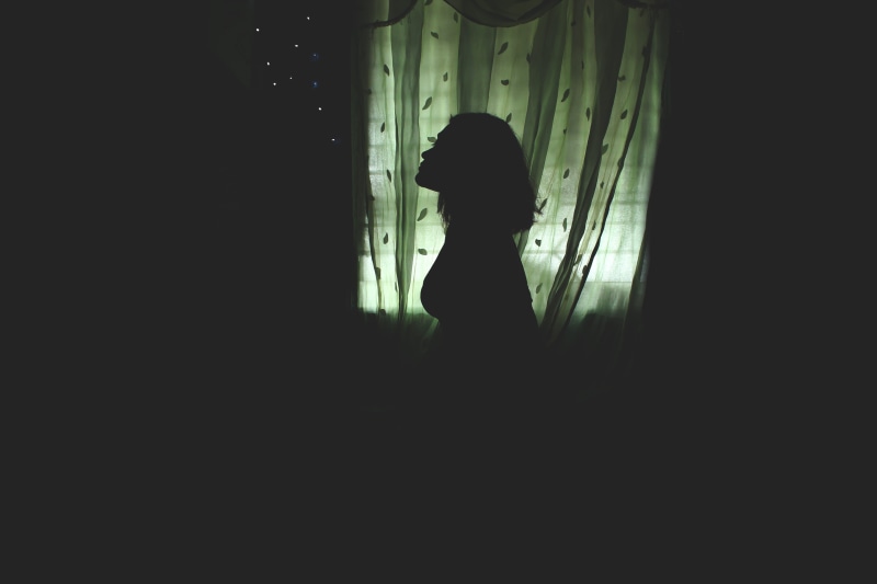 loneliness, light, shadow, black Color, solitude, people, girl, woman, sadness, beauty, looking, love, indoors, in dark, room, beautiful, fashion, depression - Sadness