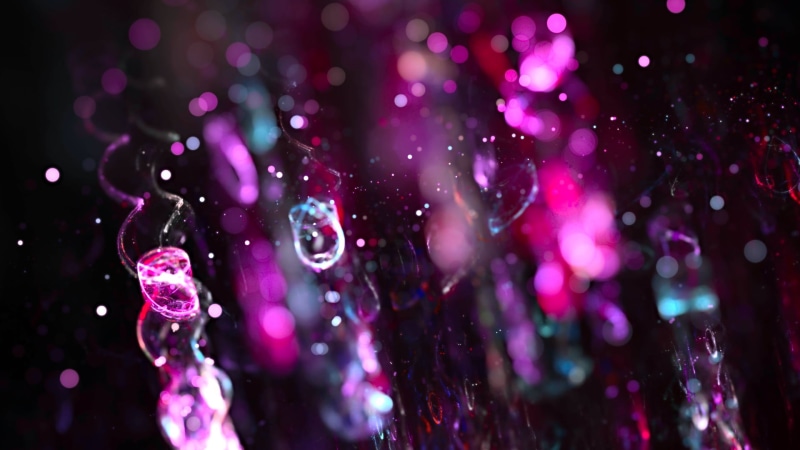 close-up, circle, backgrounds, creativity, studio shot, bokeh, glowing, space, wet, illusion, christmas, defocused, fractal, drop, black background, light - Natural Phenomenon
