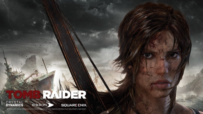 dirty, evil, dirt, game, women, spooky, communication, adult, one person, portrait, sky, fear, application, raider, nature, Lara Croft, emotion