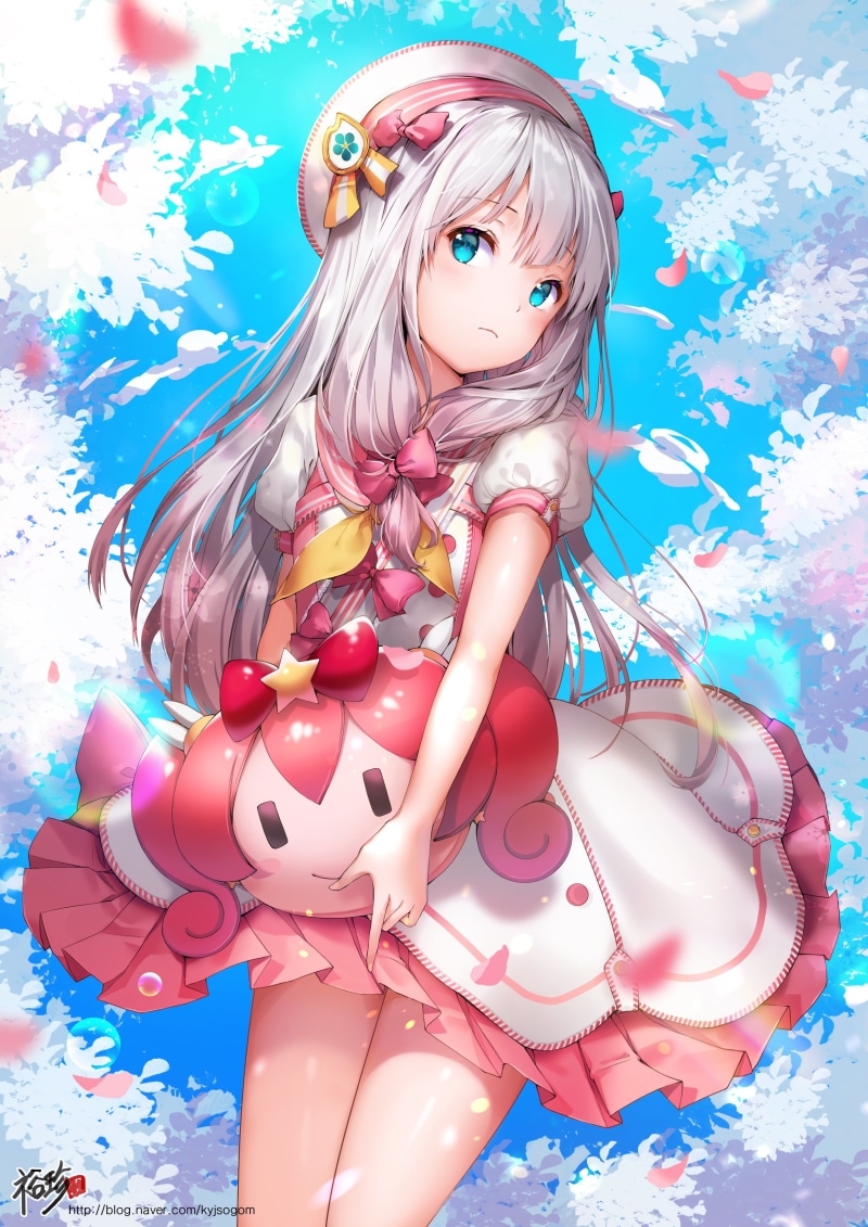 nature, human body part, red, multi colored, beauty, s, women, sari, Izumi Sagiri, hair, blue, Eromanga-sensei, holiday, child, floral, white, one person