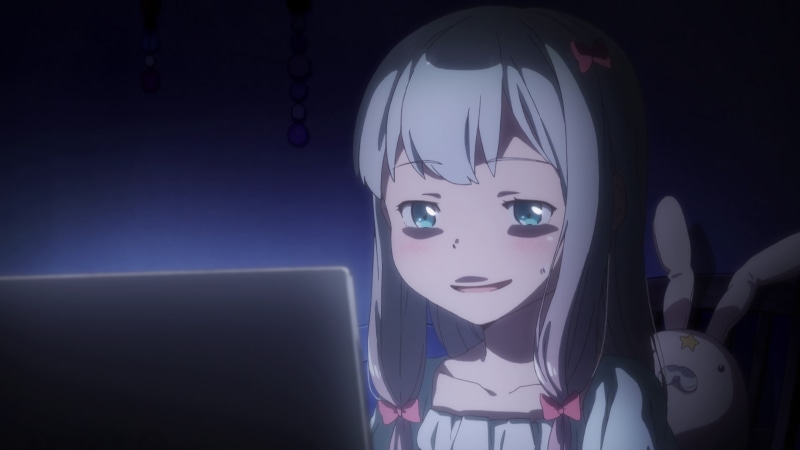 representation, mask, creativity, human representation, retail, 2K, disguise, Izumi Sagiri, technology, Eromanga-sensei, computer, still life, mask - disguise