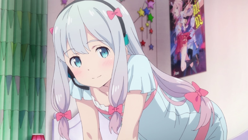 close-up, art and craft, focus on foreground, Eromanga-sensei, male likeness, indoors, representation, creativity, front view, day, clothing, craft, wall - building feature
