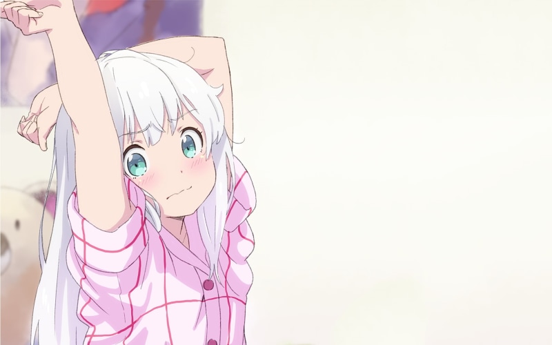 purple, Eromanga-sensei, pink color, no people, anime, Izumi Sagiri, anime girls, still life, studio shot, toy, human representation, creativity, indoors