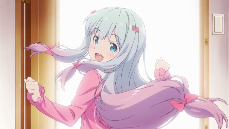 representation, Eromanga-sensei, close-up, disguise, window, pink color, curtain, portrait, home interior, costume, creativity, holding, lifestyles, headshot
