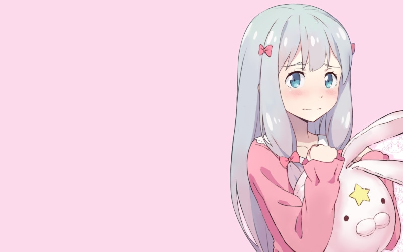 human representation, anime, no people, blue eyes, creativity, Eromanga-sensei, art and craft, studio shot, toy, still life, anime girls, doll, single object