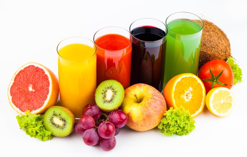 kiwi, 5K, highball, fruit, glass, apples, drinks, orange, juice, grapes