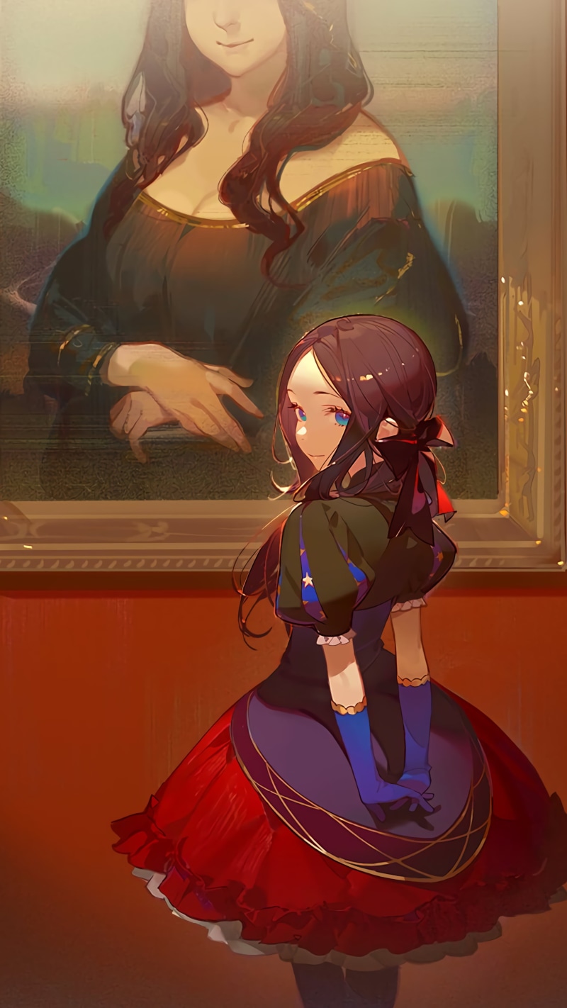 4K, Mona Lisa, Leonardo Da Vinci (FGO), anime girls, Fate Series, Fate/Grand Order