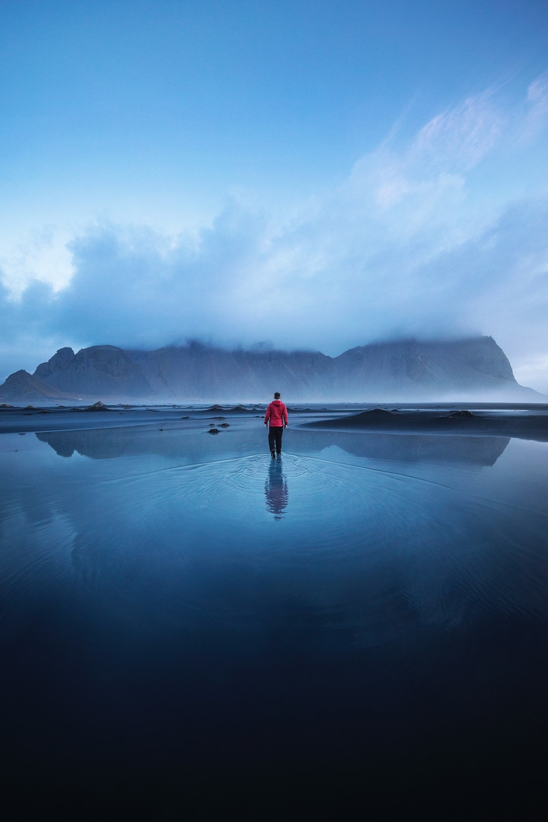 mountain, 2K, lake, loneliness, solitude, iceland, fog