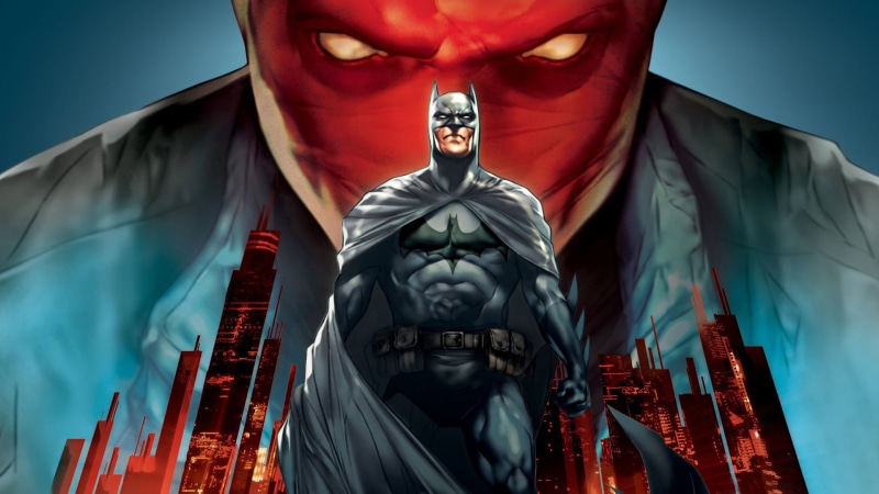 art and craft, architecture, people, illustration, Batman, human face, DC Comics, sculpture, outdoors, human body part, front view, Batman Red Hood, statue