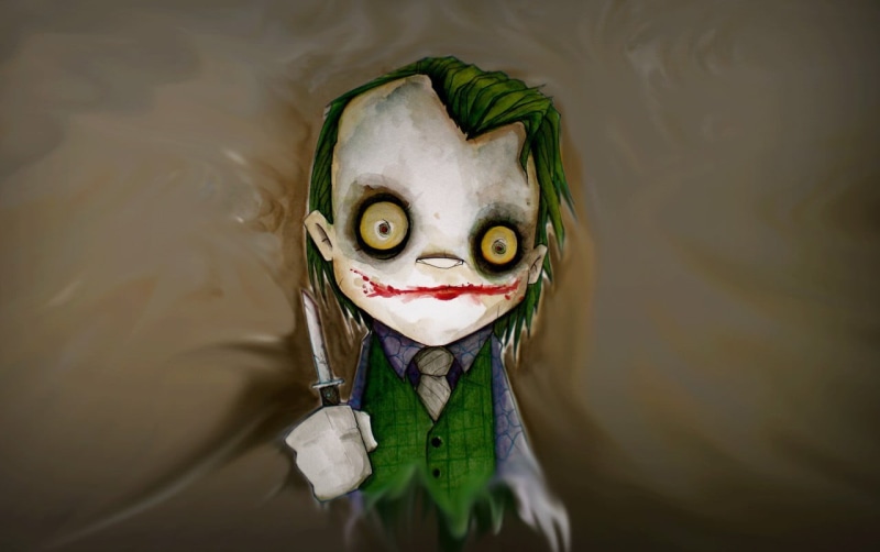 portrait, 720P, lake, craft, chibi, art and craft, Batman, waterfront, floating on water, Joker, no people, The Dark Knight, human representation, water
