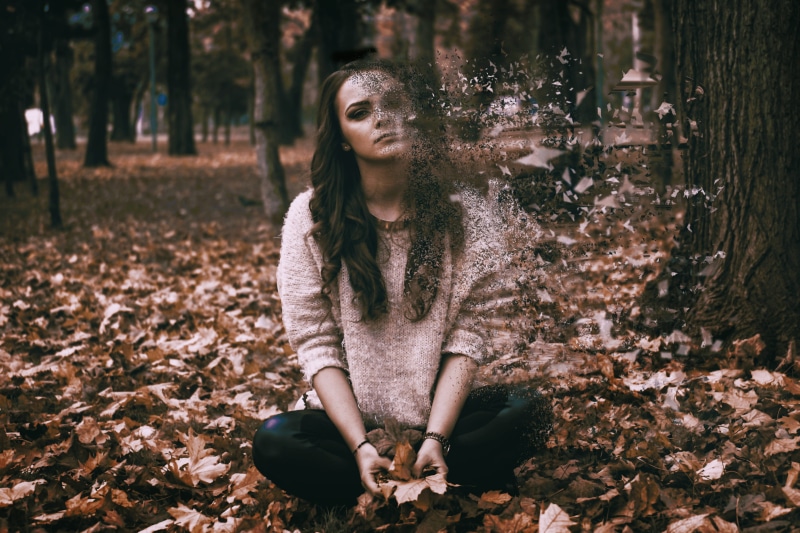 leisure activity, depressed, alone, woman, thoughts, nature, change, tree, outdoors, women, fade, day, sitting, spiritual, worried, girl, grief, unhappy