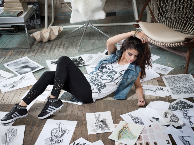vest, photoshoot, fashion, real people, adult, design professional, education, s, young Adult, 4K, selena gomez, brown Hair, indoors, one Woman Only, smiling