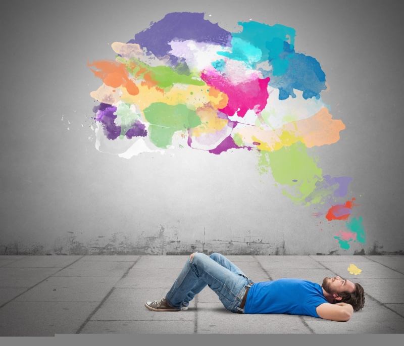 denim, multi colored, full length, crew, t, wall - building feature, guy, creativity, 1080P, men, blue, gray background, cloud - sky, nature, mid adult