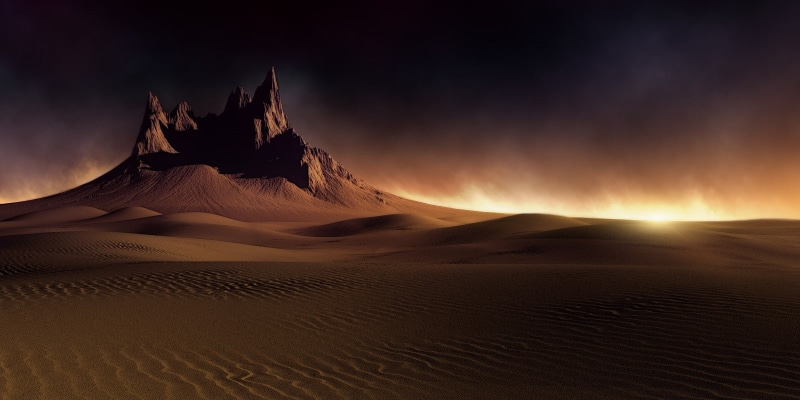 dune, sand, wind, dark, sunlight, nature, mountains, 720P, desert, sunset, clouds, landscape