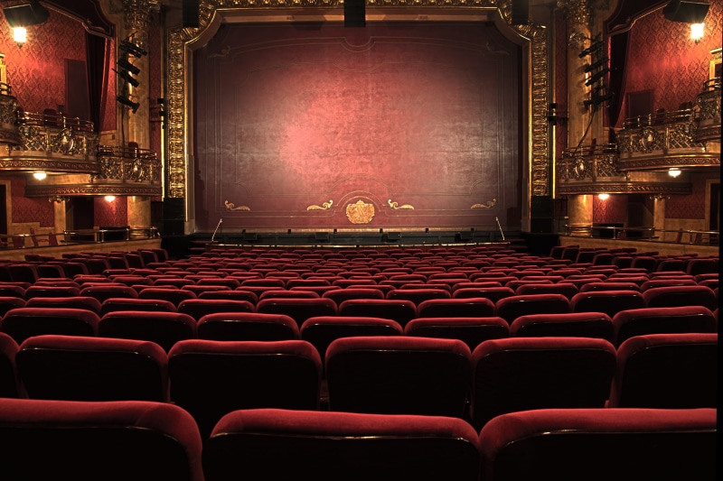 majestic, red, velvet, empty, stage theater, gang, in a row, architecture, seating, vintage, auditorium, no people, film industry, theatre, screening, chairs