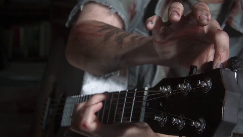 musician, acoustic guitar, one person, music, electric guitar, guitarist, plucking an instrument, 1080P, human body part, midsection, finger, guitar, arts culture and entertainment