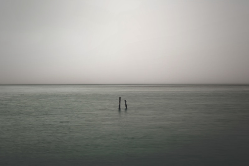 waterfront, tranquility, emotion, depressed, outdoors, day, cry, fog, tranquil scene, stressed, sad, unhappy, horizon over water, contemplation, sky, stress