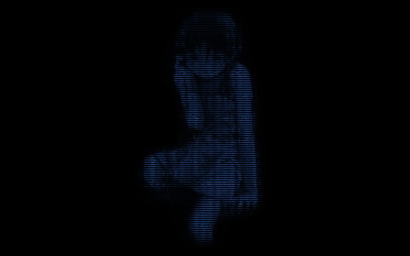 pattern, Serial Experiments Lain, abstract, Lain Iwakura, anime girls, anime, studio shot, black color, 720P, futuristic, illuminated, no people, black background