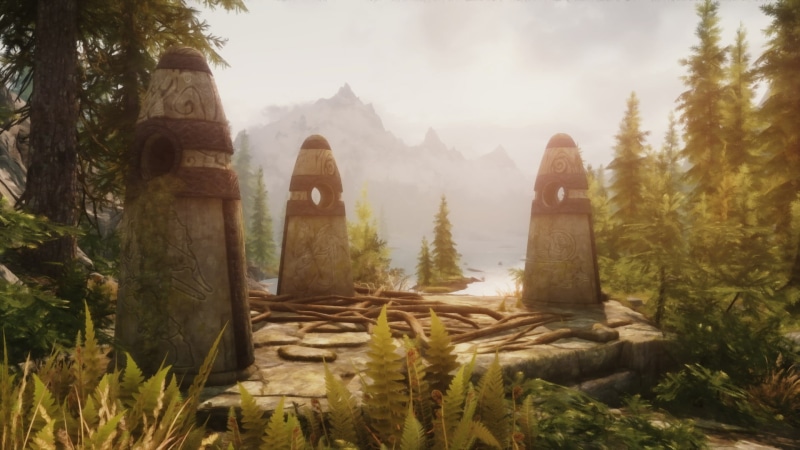 built structure, tranquil scene, no people, scenics - nature, solid, history, day, outdoors, religion, rock, nature, video games, tranquility, the past
