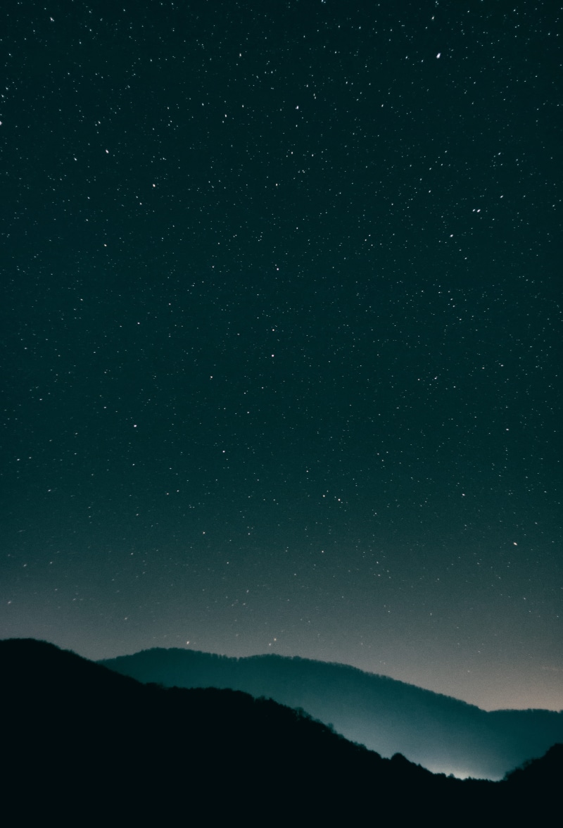 landscape, star - Space, night, 5K, mountain range, outdoors, tranquility, scenics - nature, no people, silhouette, milky Way, beauty in nature, idyllic