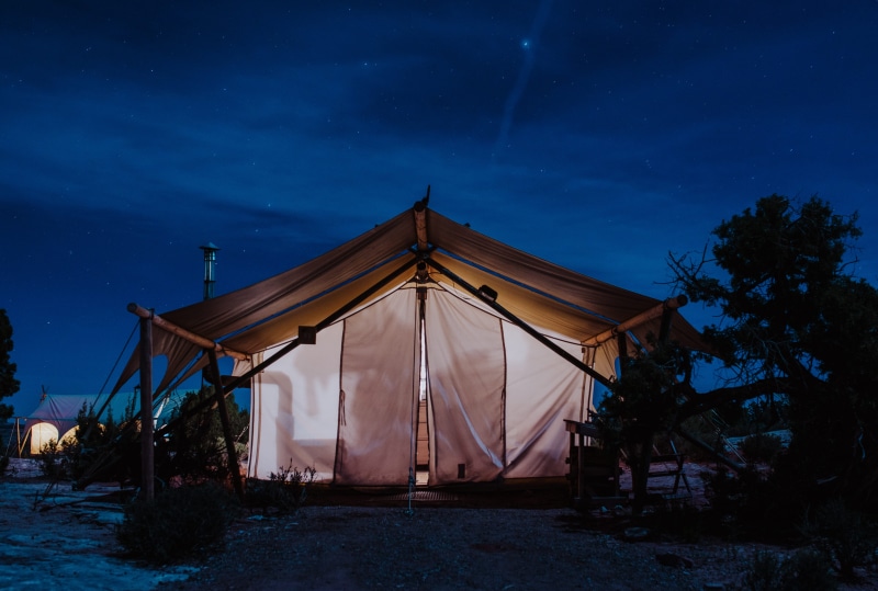 astronomy, clear, entertainment Tent, white, silhouette, landscape, travel, tree, illuminated, night, star, utah, evening, forest, time, moab, camping