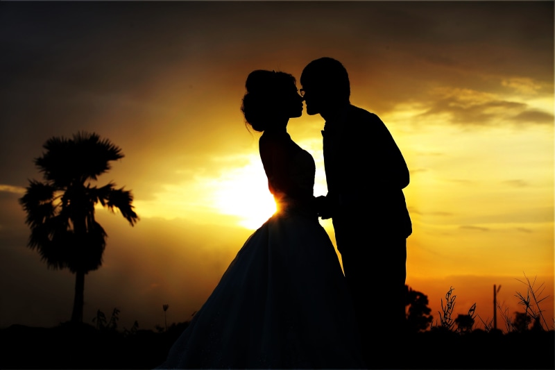 positive emotion, bridegroom, thailand sets, adult, nature, embracing, hour, thailand, heterosexual Couple, outdoors, cheerful, standing, dress, golden
