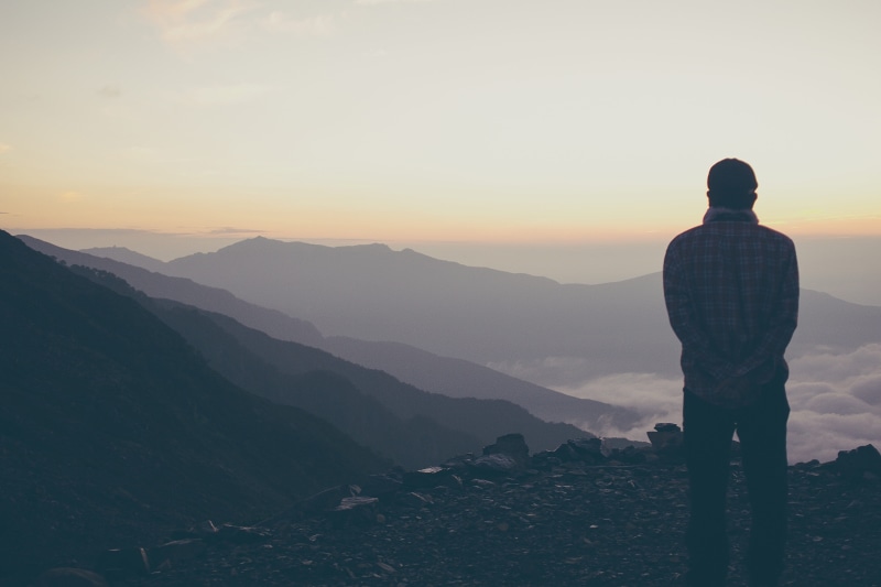 nature, outdoors, scenics, landscape, mountains, minami, Minami Alps, man, one Person, view, Japan, alps, enjoys, 4K, sky, copy Space, vacation, lifestyles