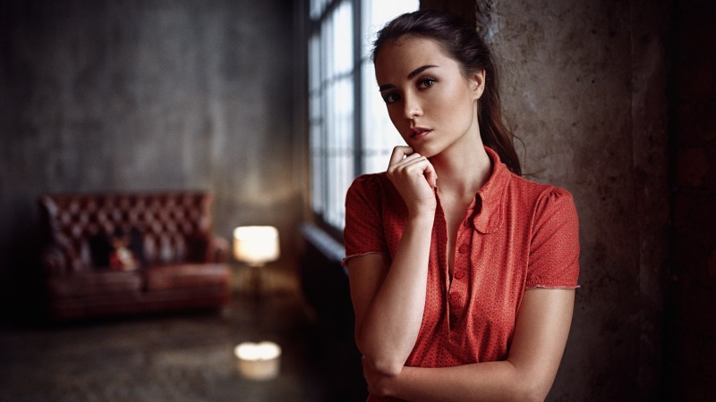 adult, looking, model, young women, serious, beauty, contemplation, hopelessness, teenager, beautiful people, solitude, Anastasia Zonova, portrait, relaxation