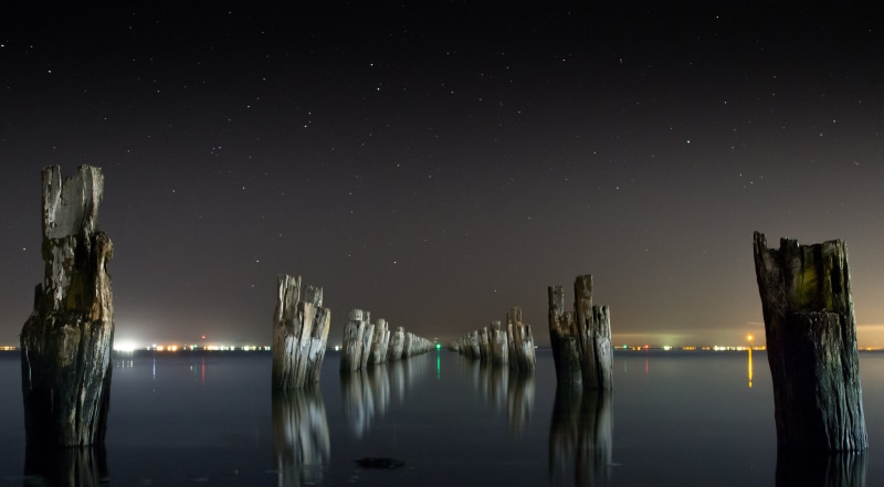 long  exposure, galaxy, light, 4K, black sky, nature, woods, astronomy, exploration, poles, pylons, tide, quiet, reflection, space, abstract, black, black  white