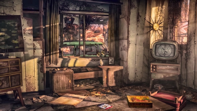 framed, history, cabinet, built structure, wood - material, messy, glass, old, home interior, Fallout, obsolete, indoors, window, wooden, no people, abandoned