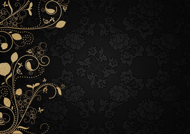vintage, pattern, background, gold, 2K