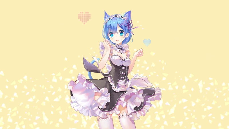 sweet, livestock, 1080P, no people, vertebrate, studio shot, shape, anime girls, simple background, maid outfit, art and craft, event, animal, animal representation