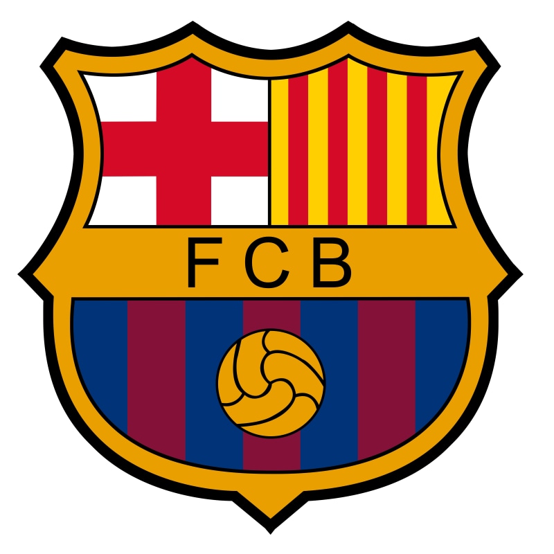 blue, cartoon, communication, barcelona, leopard, computer Icon, text, symbol, no people, cut out, football, FC Barcelona, safety, club, fc, red, insignia