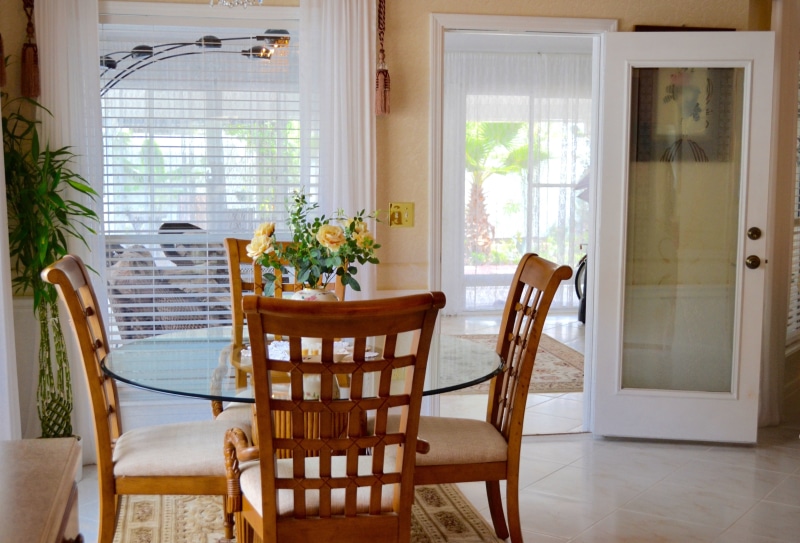 entrance, decorate, decor, chair, dining, home, architecture, glass - material, domestic Room, design, glass, house, flooring, luxury, modern, plant, brown