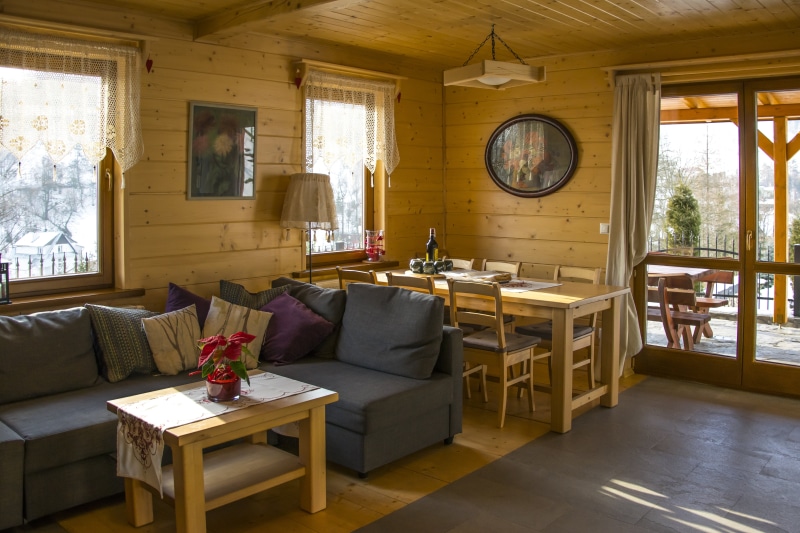 brown, building, seat, absence, center, residential interior, gray, holiday, furniture, electric lamp, ceiling, wood - Material, 5K, wooden, chair, holidays