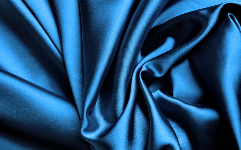 wave Pattern, pattern, vibrant color, blue, velvet, ripple, satin, color Image, backgrounds, curtain, fabric, folded, 5K, shiny, close-up, textile, abstract