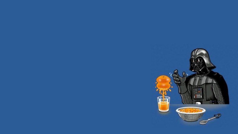 technology, 720P, Darth Vader, wars, freshness, no people, copy space, food and drink, blue background, colored background, illustration, plastic, representation