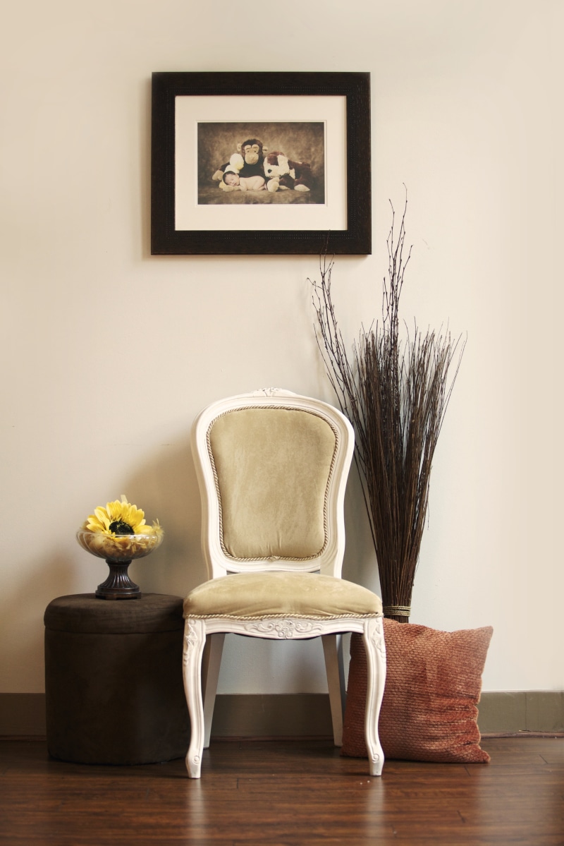 ornate, cozy, lounge, suite, padded, flower, nature, flooring, painting, framed, contemporary, decor, 5K, sofa, chair, wood, picture frame, frame, indoors